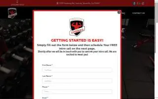 Vacaville Strength Experience website