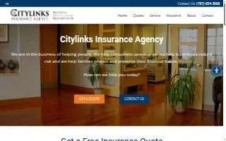 Citylinks Insurance Agency website