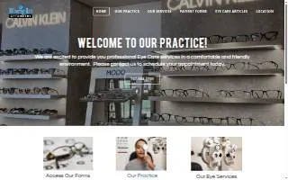 Ebright Optometry website