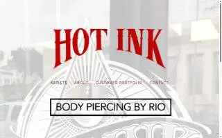 Hot Ink Tattoos website
