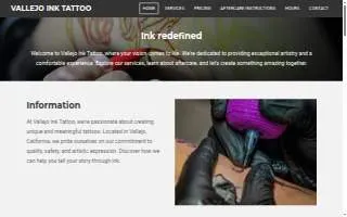 Vallejo ink tattoo website