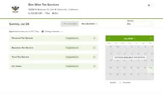 Bee Wise Tax Services website