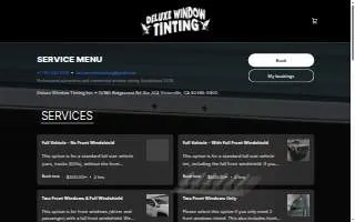 Deluxe Window Tinting Inc. website
