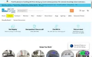 Inhome Furniture Gallery website