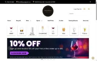 Route 66 Liquor & Mart website