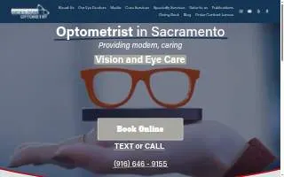 Arden Park Optometry of Vineyard website