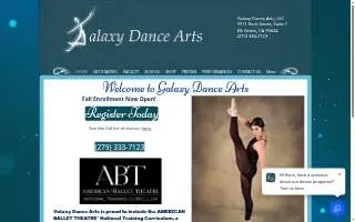 Galaxy Dance Arts website