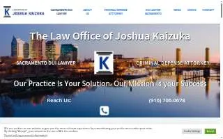 Law Office of Joshua Kaizuka website
