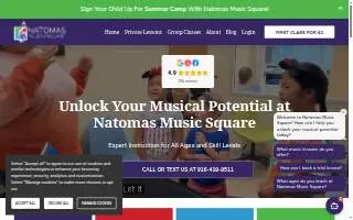 Natomas Music Square of Vineyard website