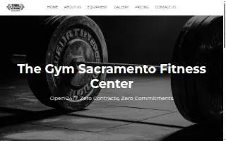 The Gym Sacramento website