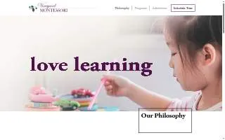 Vineyard Montessori website