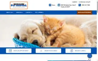 Caldwell Pet Hospital website