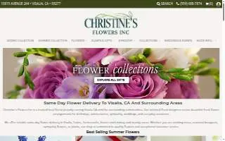 Christine's Flowers website