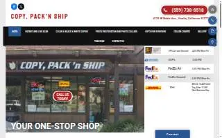Copy Pack 'N Ship website