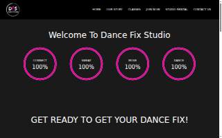Dance Fix Studio website
