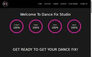 Dance Fix Studio website