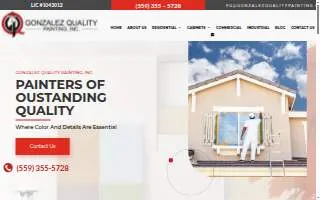 Gonzalez Quality Painting website