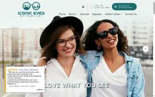 Iconic Eyes Optometry of Visalia website
