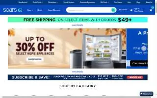 Sears Appliance Repair of Visalia website