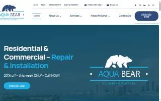 Aqua Bear Plumbing & Drain website