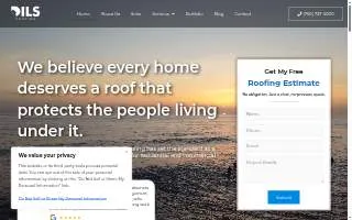Dils Roofing website