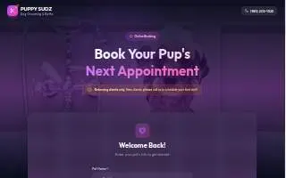 Puppy Training Academy website