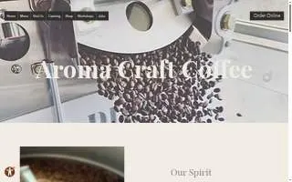 Aroma Craft Coffee website