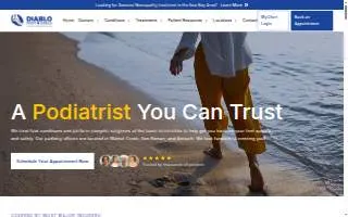 Diablo Foot & Ankle of Walnut Creek website