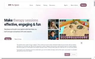 PlaySpace Therapy For Kids website