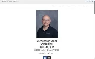Dr. Wolfgang Shane website
