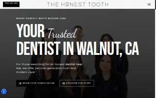 The Honest Tooth Dentistry - Best Family Dentist in Walnut website