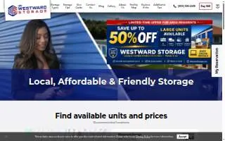 Westward Storage website