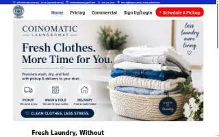 Coinomatic Laundromat website