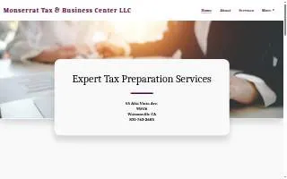 Monserrat Tax & Business Center website