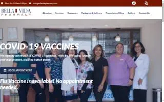 Bella Vida Pharmacy website