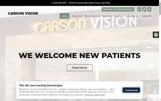 Carson Vision website