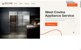 Covina Appliance Service website