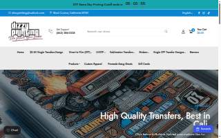 Dizzy Printing website