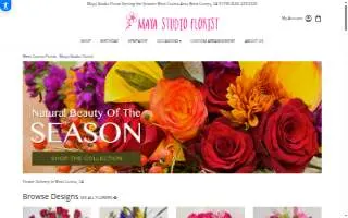 Maya Studio Florist website