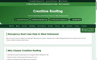 Crestline Roofing Repair Service West Hollywood