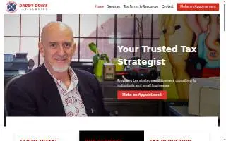 Daddy Don's Tax Service website