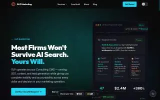 GLP Marketing website
