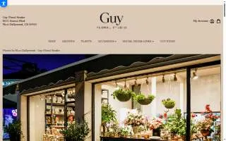 Guy Floral Studio website