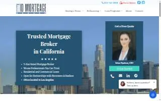 ID Mortgage Broker website