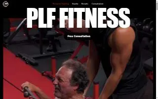PLF Fitness website
