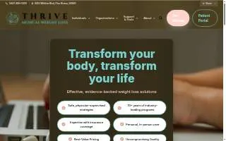 Thrive Medical Weight Loss of West Puente Valley website