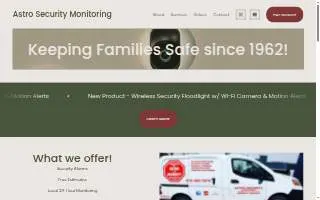 Astro Security Monitoring website