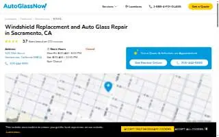 Auto Glass Now of West Sacramento website