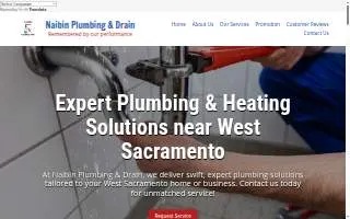 Naibin Plumbing & Drain website