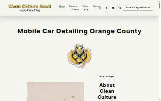 Clean Culture Socal LLC website